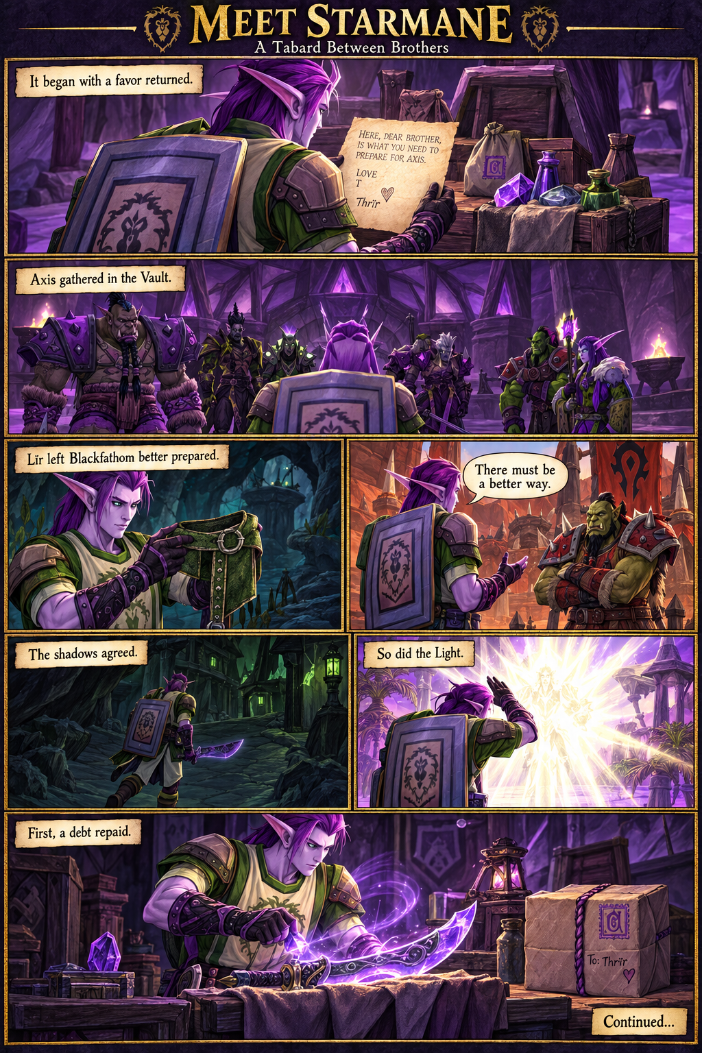 Meet Starmane — Lïr returns a favor, finds a better way through Orgrimmar, and carries a guild tabard into Ashenvale